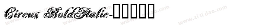 Circus BoldItalic字体转换